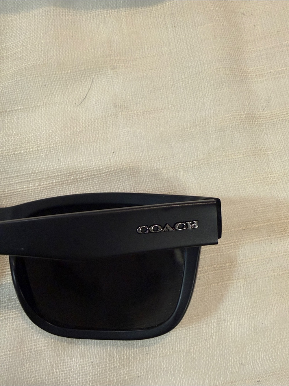 Coach Black Women's Square Sunglasses with Black Coach Case - Picture 3 of 5